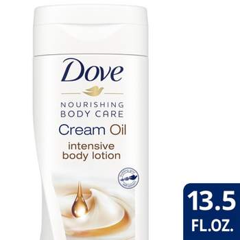 Dove Nourishing Body Care Cream Oil Intensive Body Lotion Scented - 13.5oz