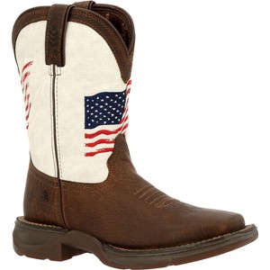 Lil' Rebel by Durango Kids Distressed Flag Western Boot - 1 of 4