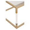 Metal and Glass Coffee Table Gold - Olivia & May: Elegant Iron Frame, No Assembly, Contemporary Design - 3 of 4