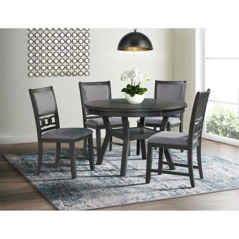 5pc Taylor Standard Height Dining Set and 4 Side Chairs Gray - Picket House Furnishings, 3 of 16