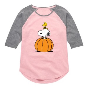 Girls' - Peanuts - Snoopy Woodstock Pumpkin - 1 of 4
