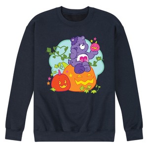 Men's - Care Bears - Halloween Harmony Pumpkin Patch Graphic Fleece Sweatshirt - 1 of 4