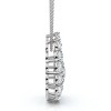 Pompeii3 2Ct Diamond Pear Shape Pave Pendant 14k Gold Necklace Lab Created - 3 of 4