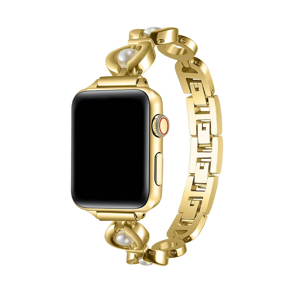 Posh Tech Millie Pearl Band for Apple Watch, Samsung and Garmin - Gold