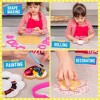 GirlZone Cookie Art Bakery Kit, Decorate Cookies Using Sugar Cookie Decorating Supplies with Stencils, Brushes and Cutters - 3 of 4