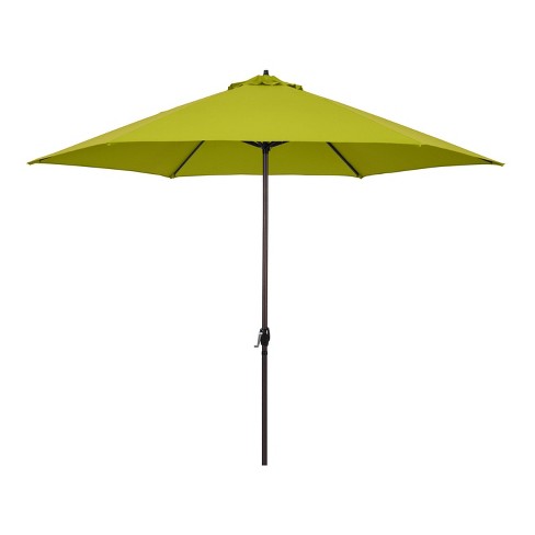 11 Patio Umbrella Aluminum Pole With Crank Lift Lime Green Astella Target