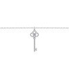 Guili 0.10ctw Lab-Created Moissanite Skeleton Key Eternity Circle Pendant Necklace - 2 of 3