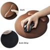 Scarlet Scope Pu Leather Wrist Support Mouse Pad - 2 of 4