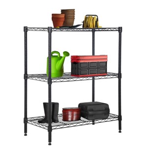 BestMassage 3-Tier Wire Shelving Unit Pantry Storage Cabinet with NSF Certified Space Saving Design Adjustable Feet - 1 of 4