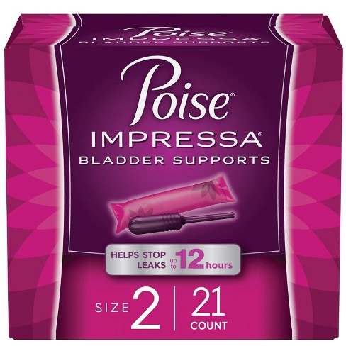 Poise Impressa Incontinence Bladder Control Support for Women - Size 3 -  21ct