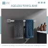 Mixxidea Square Towel Ring Bundle with Double Towel Hook, Toilet Paper Holder, Towel Bar - 2 of 3