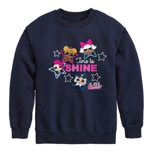 Boys' - LOL Surprise! - Time To Shine Graphic Long Sleeve Fleece Sweatshirt - 1 of 4