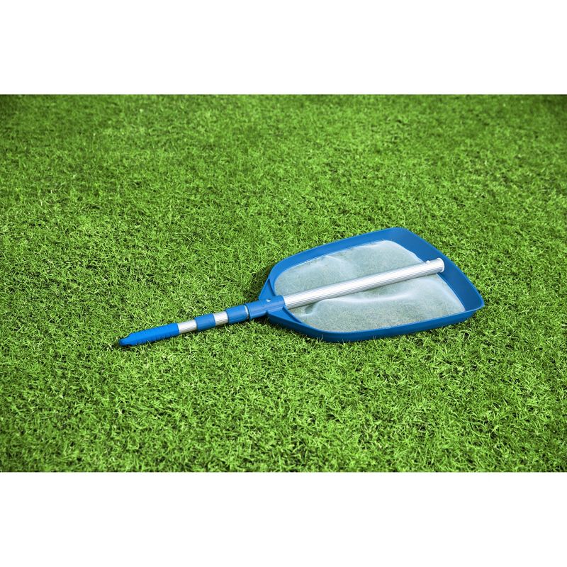 Bestway FlowClear 64 Inch Aboveground Swimming Pool Debris Leaf Skimmer Mesh Net Cleaning Maintenance Rake with Extendable Aluminum Handle, 4 of 8