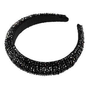 Unique Bargains Women's Bling Rhinestone Padded Hairband Faux Crystal Hair Accessories 1.18 Inch Wide 1 Pc - 1 of 4