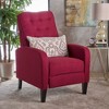Fabric Tufted Pushback Recliner with Birch Wood Legs and Extra Plush Cushioning - 4 of 4