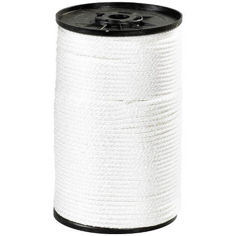 Box Partners Solid Braided Nylon Rope 1/4 1 150 Lb White 500'/case Twr119  : Target