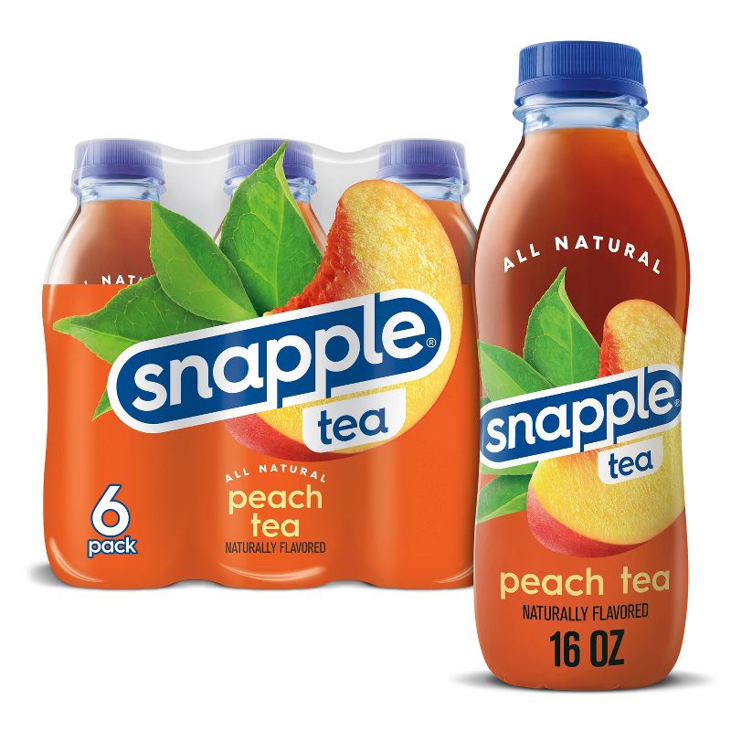Snapple Peach Tea - 6pk/16 fl oz Bottles, 1 of 11