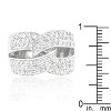 Slickblue Women’s Elegant Knot Ring with Sparkling Cubic Zirconia – Ideal for Any Occasion, Sizes 5-10 - image 3 of 4