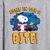 Men's - Peanuts - Snoopy Come In For A Bite Long Sleeve Graphic T-Shirt - 2 of 4