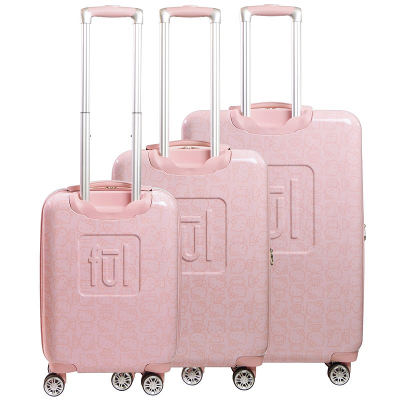 Hello Kitty Pose All Over Print 3 pc set Hard-sided spinner Luggage, 3 of 6