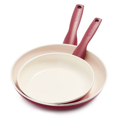 GreenPan Ceramic Rio Non-Stick Cookware Set Red
