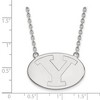 Black Bow Jewelry 14k White Gold Brigham Young Cougars NCAA Necklace 18 Inch - 2 of 4
