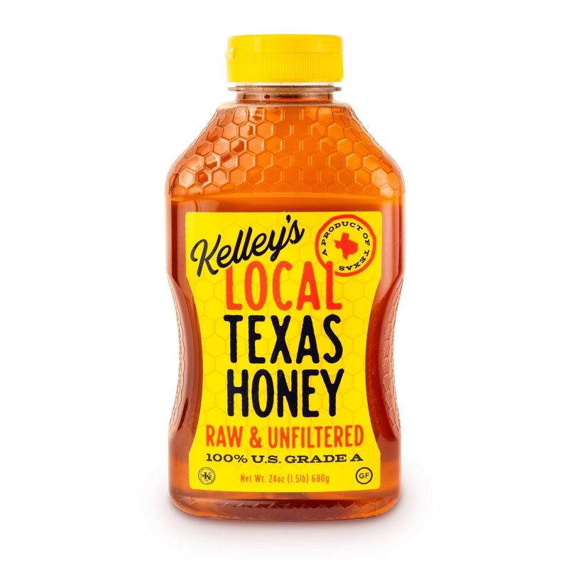 Kelley&#39;s Local Texas Raw &#38; Unfiltered Honey - 24oz, 1 of 6