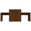 vidaXL Coffee Table Brown oak Engineered wood Expandable Coffee Table - 4 of 4