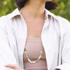 EVERLY JEWELRY | 9-10mm Cultured Freshwater Rectangular Pearl Endless Giftable Stackable Necklace, 32 inc - 4 of 4