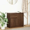CLIHOME 3 Doors Kitchen Sideboard Buffet Cabinet Engineered Wood Compact Storage Cabinet Modern Kitchen Cupboard - 3 of 4