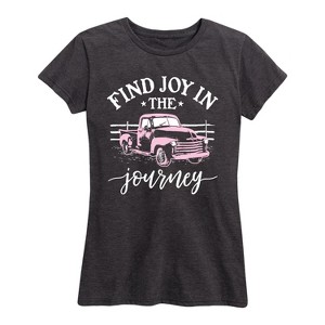 Women's - Country Casuals - Find Joy In The Journey Truck Short Sleeve Graphic T-Shirt - 1 of 4