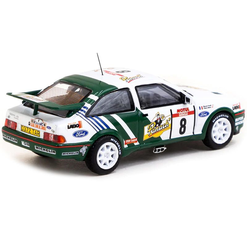 Ford Sierra RS Cosworth #8 Winner "Tour de Corse - Rallye de France" (1988) "Hobby64" 1/64 Diecast Model Car by Tarmac Works, 3 of 4