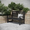 Merrick Lane Indoor/Outdoor Patio Bench/Dual-Person Loveseat with Slatted Acacia Wood Design for Use in Sunroom, Backyard, Porch, or Garden - 2 of 4