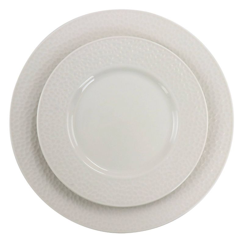 16pc Jasmine Porcelain Dinnerware Set White - Elama, 4 of 10