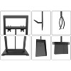 attop 5-Piece Fireplace Tool Set ¨C 30.5" Black Scroll Design - 3 of 4