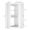 Besiost Freestanding Corner Closet System with 2 Hanging Rods and Shoes Shelf - 4 of 4