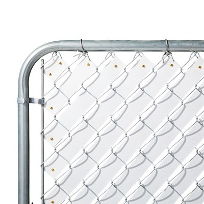 Juvale Fence Privacy Slats, Chain Link Tape Roll with Brass Fasteners, White, 1.8 In x 246 Ft