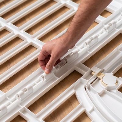 White 24-Inch Foldable Plastic Pet Playpen with Door