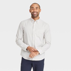 Men's Long Sleeve Poplin Shirt - Goodfellow & Co™ - 1 of 3