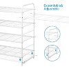 Simple Trending 4-Tier Stackable Shoe Rack White - 3 of 4