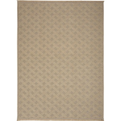 Nourison Washable Jute Non-Slip Modern Fringe Indoor Rug