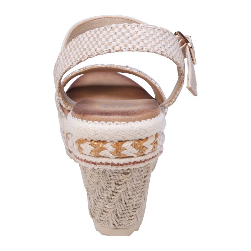 GC Shoes Lauren Slingback Espadrille Wedge Sandals, 3 of 6