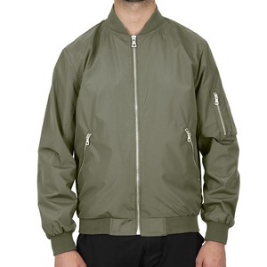 Spire By Galaxy Mens Lightweight MA-1 Bomber Flight Jacket - 1 of 3