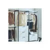 HomeStock Fiona White Freestanding Walk in Wood Closet System with Metal Frame - 2 of 4