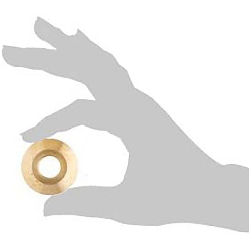 Wood Grip Swimming Pool Cover Brass Anchor Collar/Beauty Ring - 10 Pieces, 2 of 3