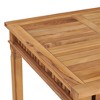 vidaXL Patio Dining Table 31.5 inches x31.5 inches x31.5 inches  Solid Teak Wood - 3 of 4