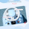 INFURNIC Baby Walkers Toddler Ride On Toy Foot to Floor Sliding Car with Horn Steering Wheel Anti Tip System, Blue, 20.9"*9.8"*13.8" - 4 of 4