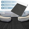 Unique Bargains EVA Faux Teak Decking Sheet Mat Self-Adhesive Dark Gray Black 27.5"x75" - 2 of 4