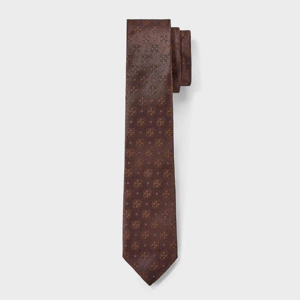 Men's Medallion Print Neck Tie - Goodfellow & Co™ Brown