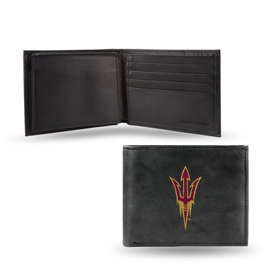 NCAA Arizona State Sun Devils Embroidered Genuine Leather Billfold Wallet